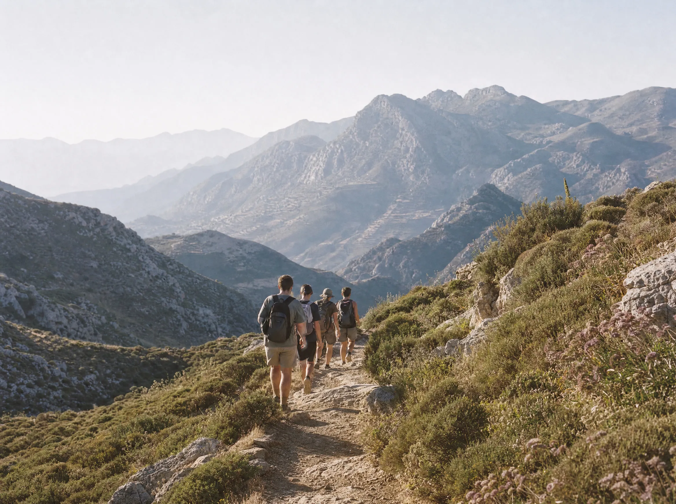 Wandergruppe in den Bergen